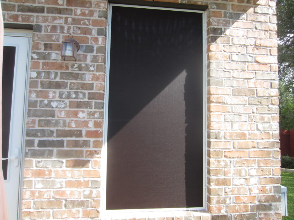 Close up picture showing a 90% solar screen.
