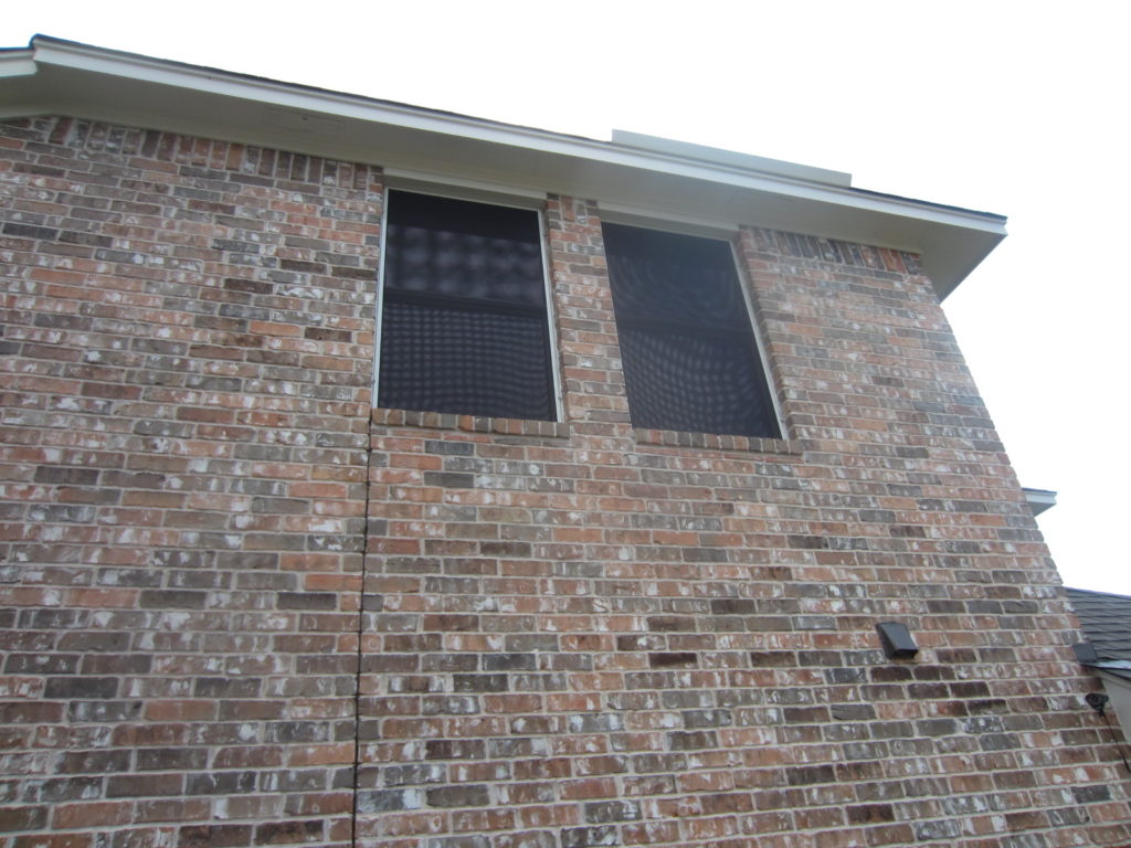 The right of this home has two 35 by 60 in 80% solar screens