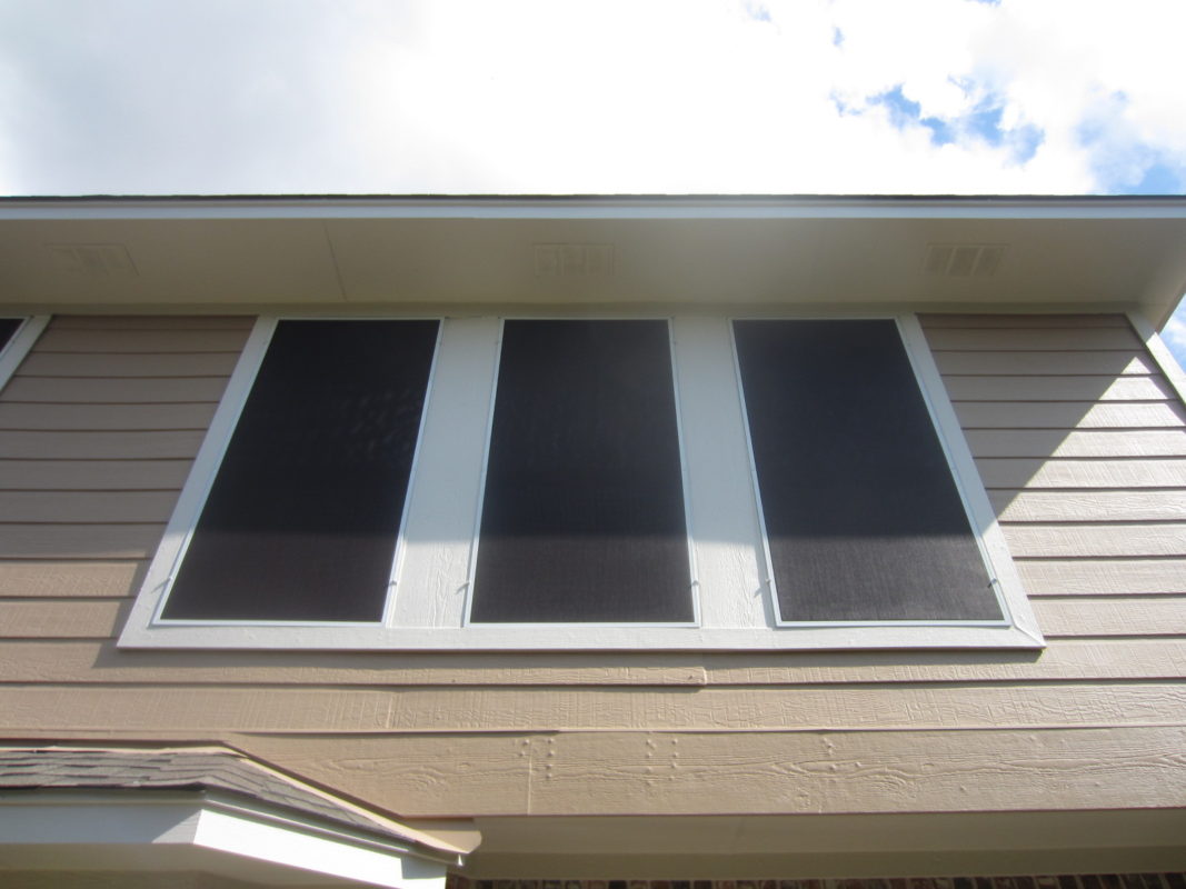 Austin TX Solar Window Screens installation, All windows Solar Screens by Josh, Austin, TX